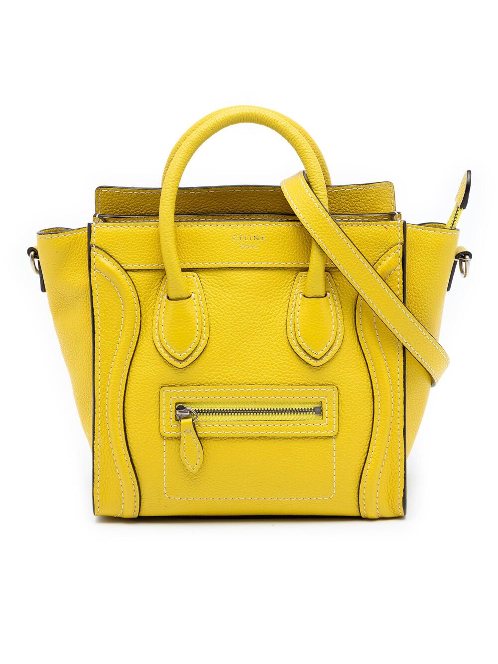 Celine Luggage Bag Grainy Leather Mini #287295C86B